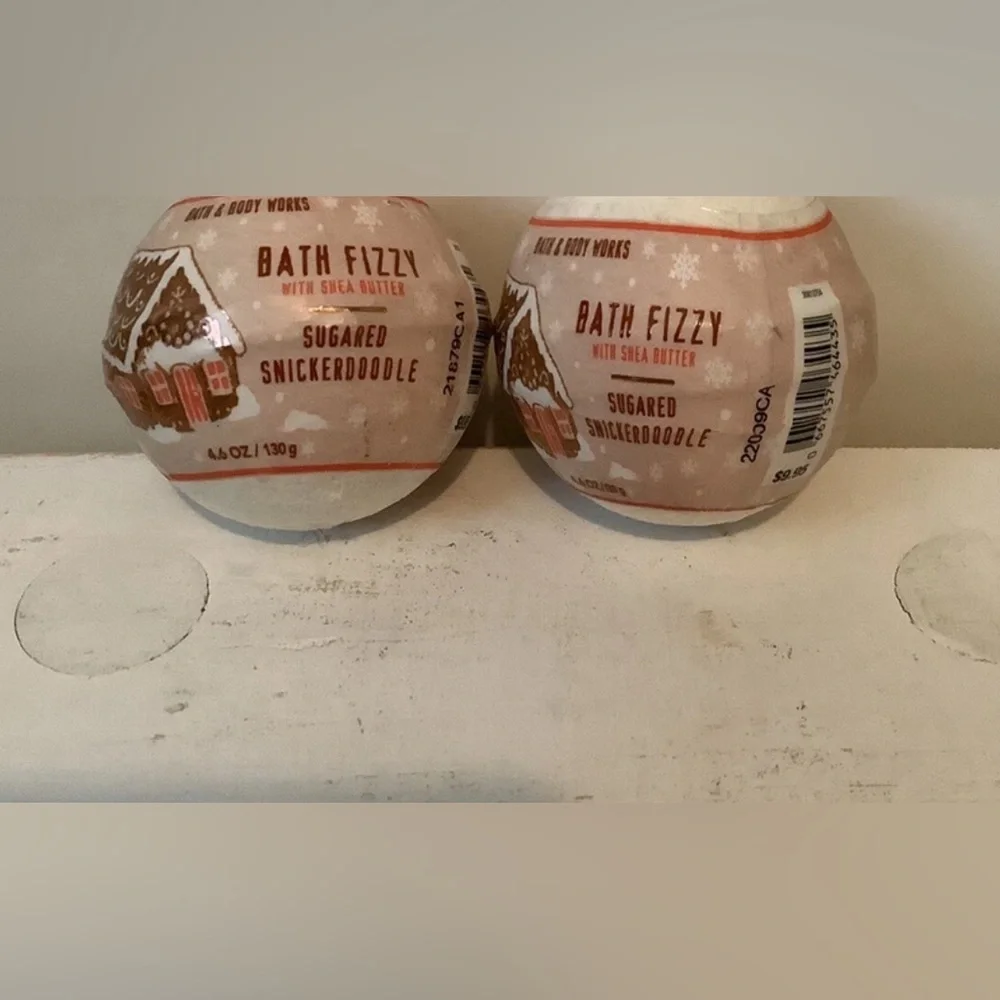 Bath & Body Works BATH FIZZY w/Shea Butter SUGARED SNICKERDOODLE 4.6oz Lot x2